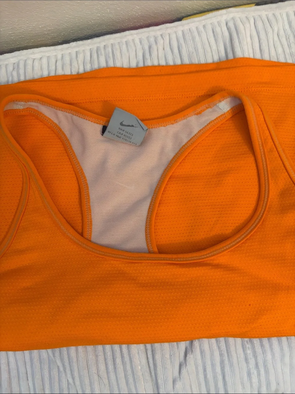 Nike Bright Orange Athletic Scoop Neck Tank